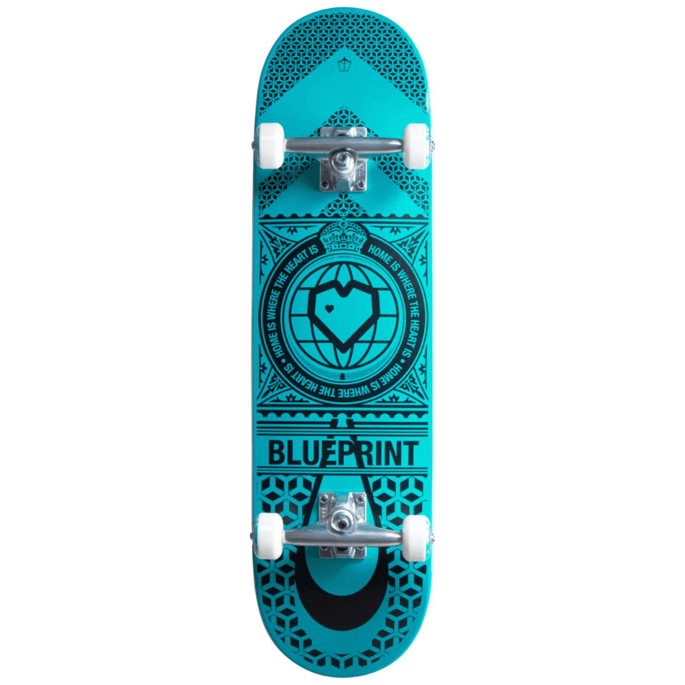 Blueprint Home Heart Skateboard Completo 8.25_2
