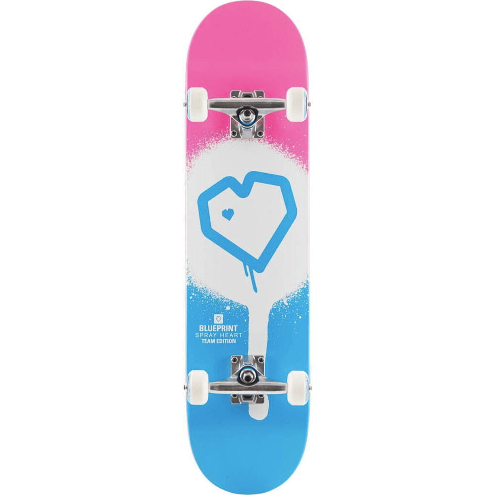 Blueprint Spray Heart V2 Skateboard Completo 7.75_1
