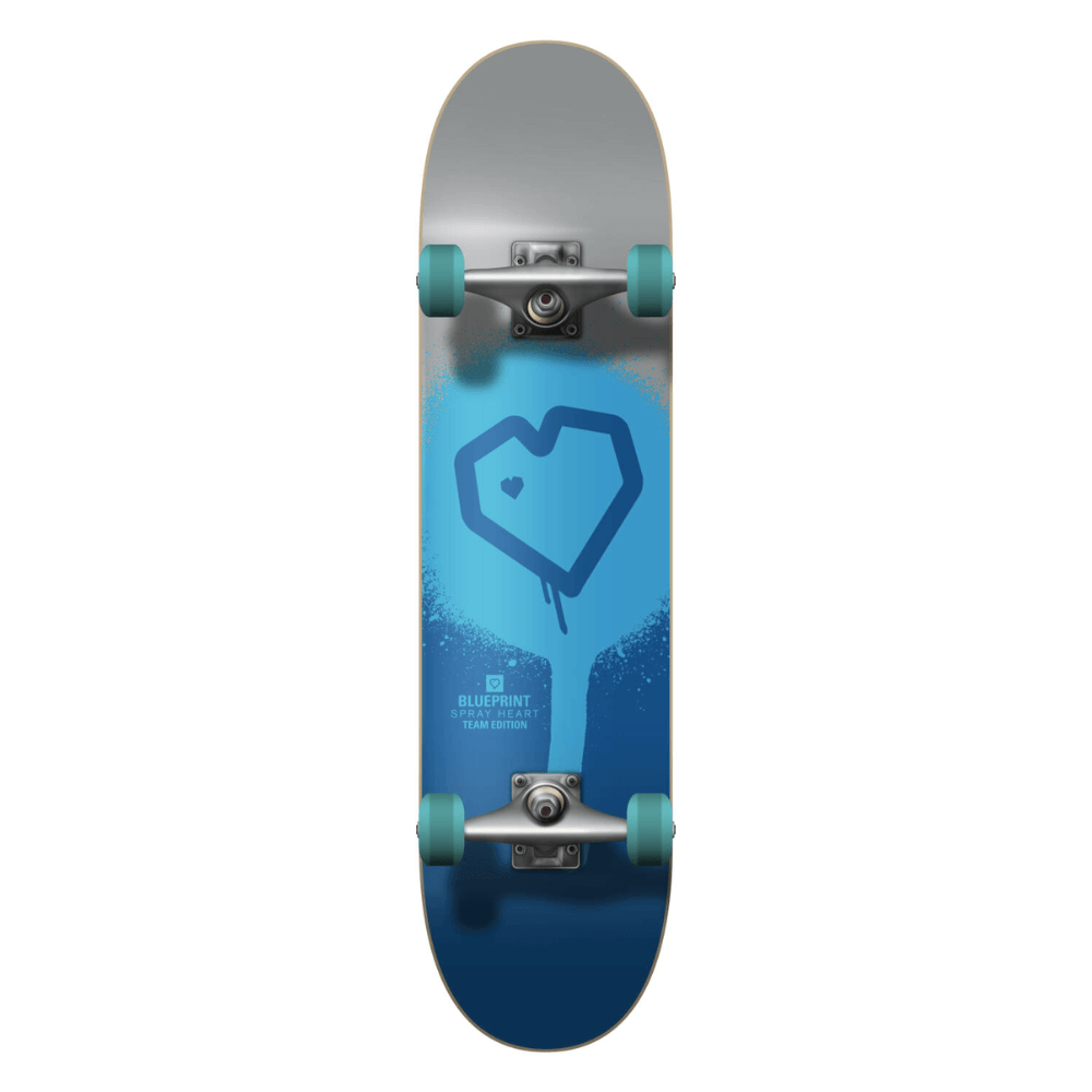 Blueprint Spray Heart V2 Skateboard Completo 7.75_5