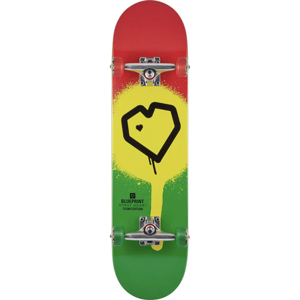 Blueprint Spray Heart V2 Skateboard Completo 8_2
