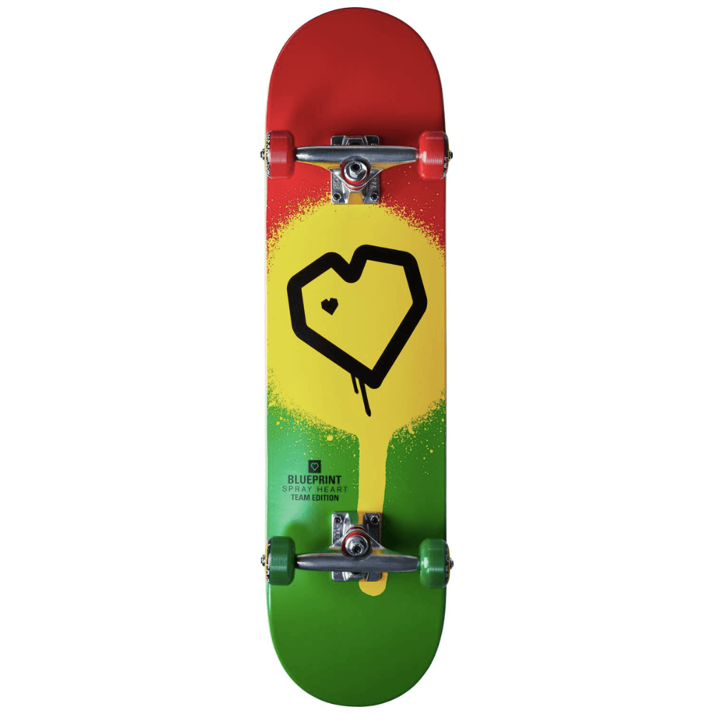 Blueprint Spray Heart V2 Skateboard Completo 8_5