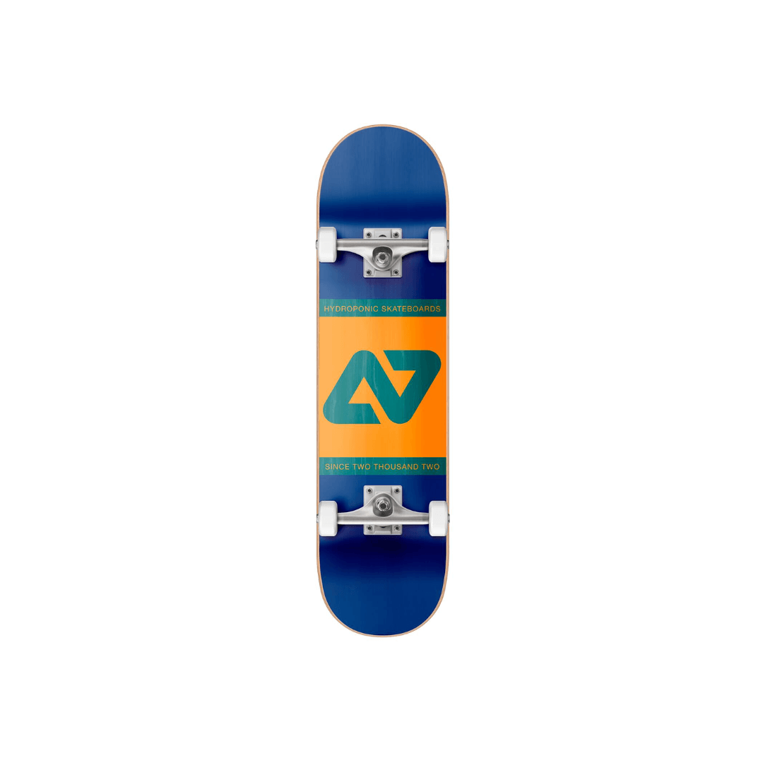 Hydroponic Block Skateboard Completo 7.875" - Navy / Orange