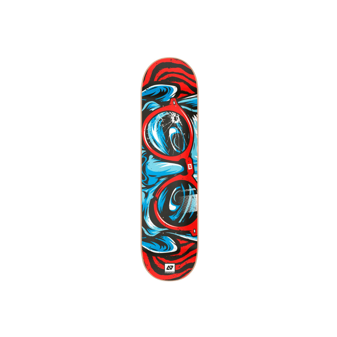 Hydroponic Glasses Tavola Skateboard 8.125" - Round Red