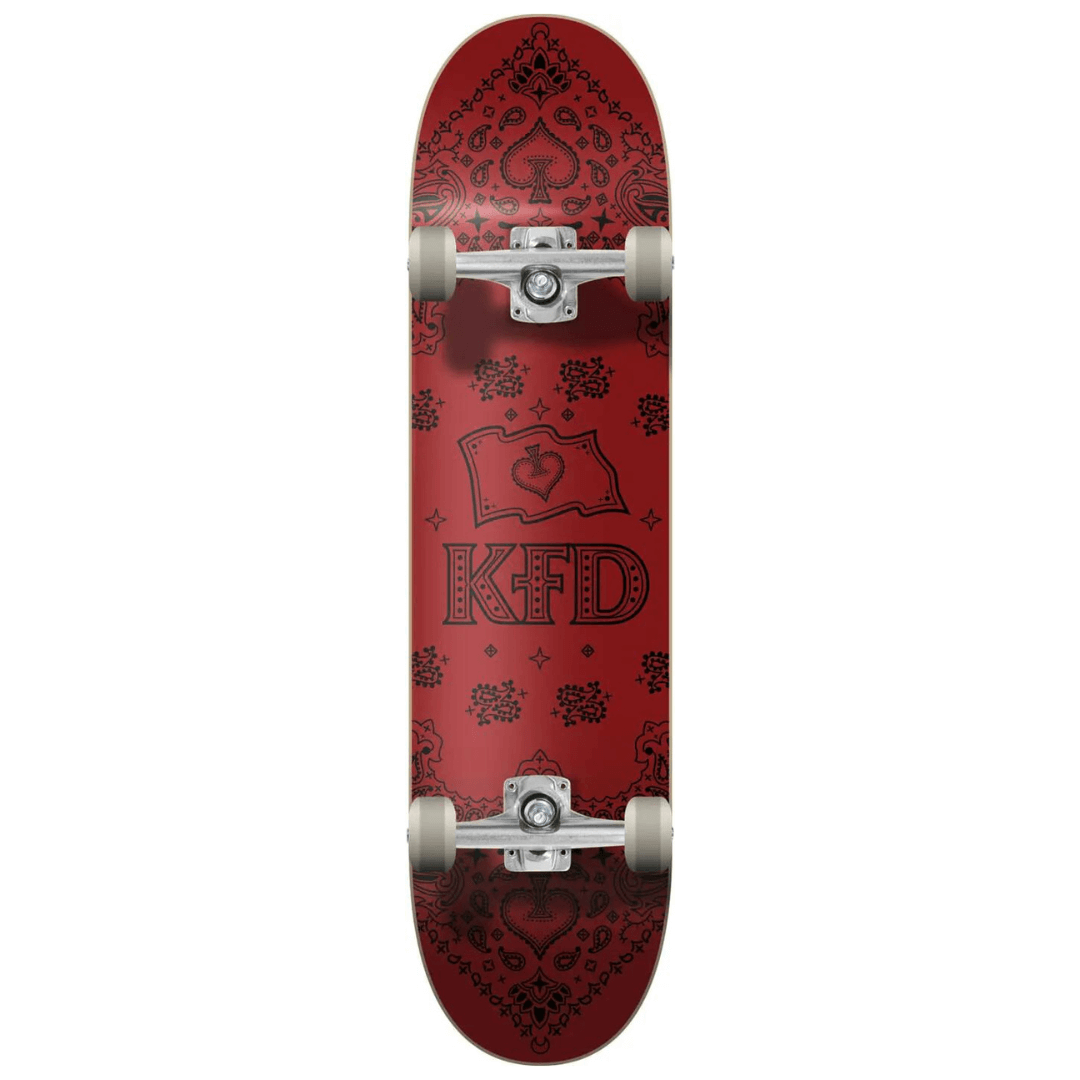 KFD Bandana Skateboard Completo Crimson