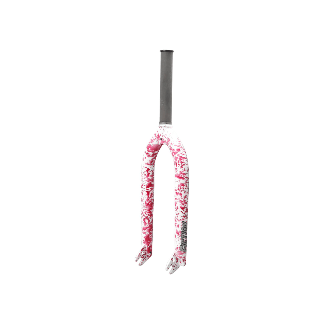Fiction Shank Forcella BMX Psycho White Red Splatter