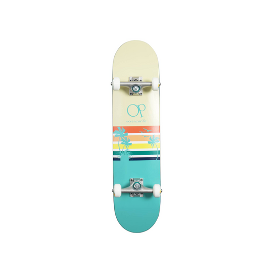 Ocean Pacific Sunset Skateboard Completo  7.5" - Verde acqua