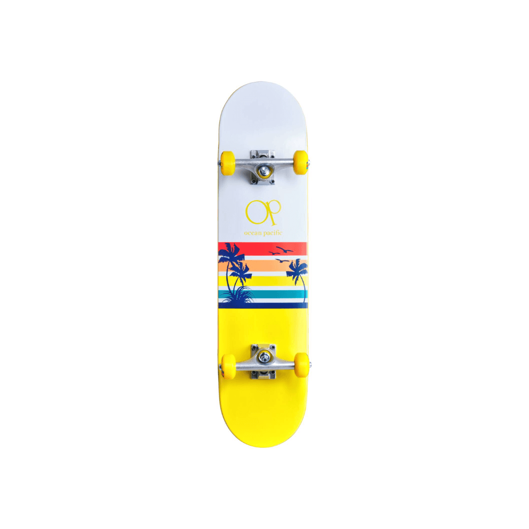 Ocean Pacific Sunset Skateboard Completo 7.75" - Giallo