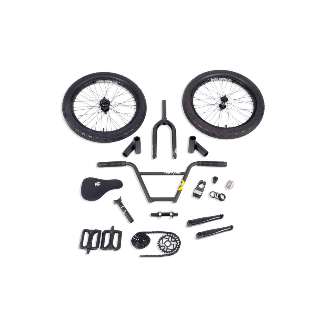 Stolen/Fiction Freecoaster V8 BMX Build Kit Matte Black - Left hand drive