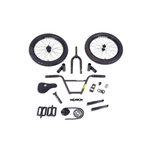 Stolen/Fiction Freecoaster V8 BMX Build Kit  Matte Black - Left hand drive