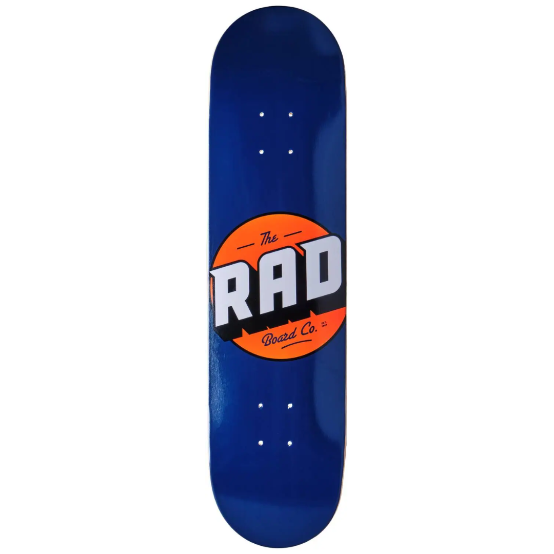 RAD Solid Logo Deck Skate Navy