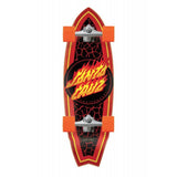 Santa Cruz - Flame Dot Shark Surf Skate 9.85in x 31.52in Carver CX