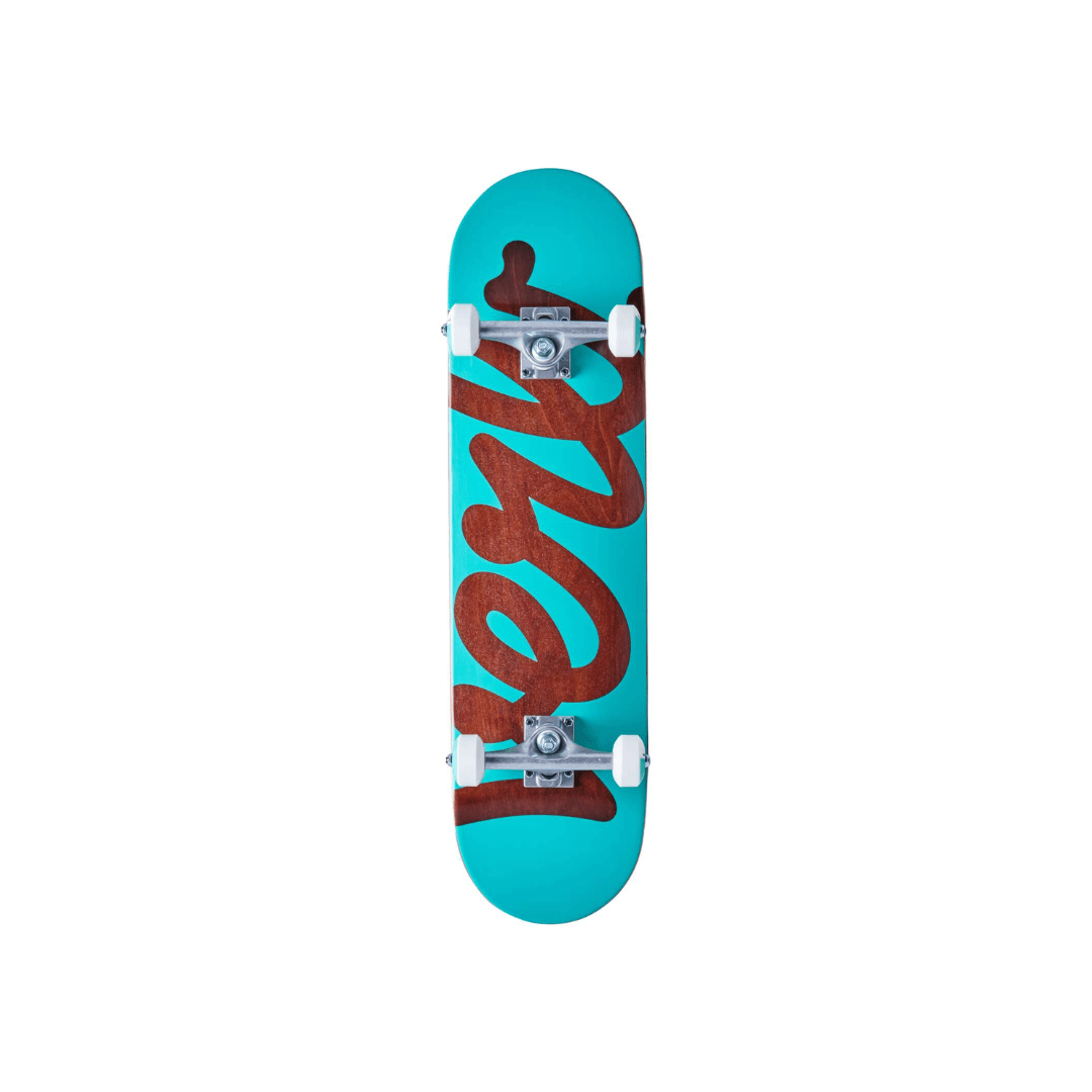 Verb Script Skateboard Completo 8.25" - Verde acqua
