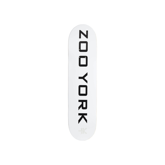 Zoo York Classic Logo Block Deck Skate Bianco