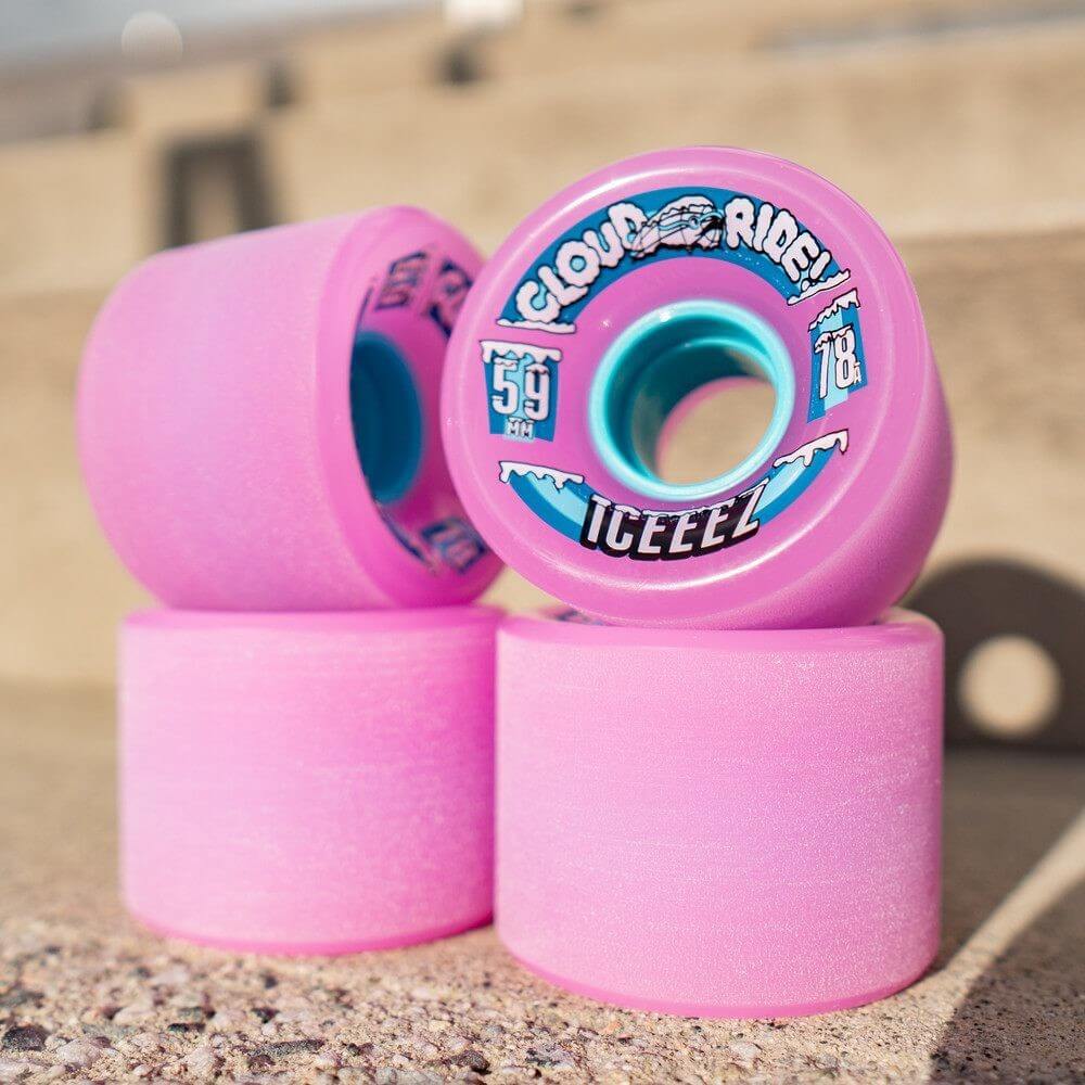 CLOUD RIDE – RUOTE LONGBOARD ICEEEZ 59MM PINK JELLY