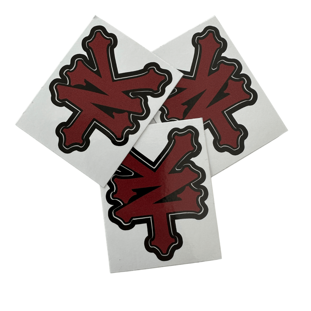 sticker zoo york rosso