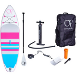 Ocean Pacific Sunset All Round 9'6 Inflatable Paddle Board  Bianco/Grigio/Giallo