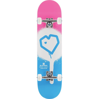 Blueprint Spray Heart V2 Skateboard Completo 7.75_1