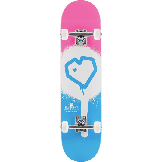 Blueprint Spray Heart V2 Skateboard Completo 7.75_1