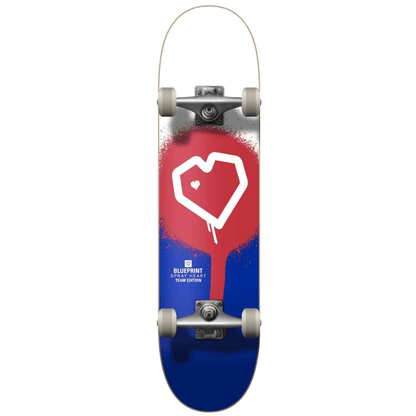 Blueprint Spray Heart V2 Skateboard Completo 7.75_4