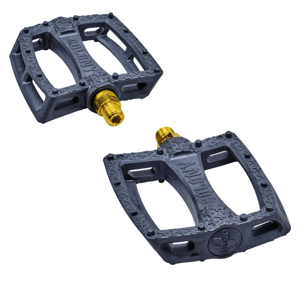 Colony Fantastic 9/16" Pedali BMX nero/oro