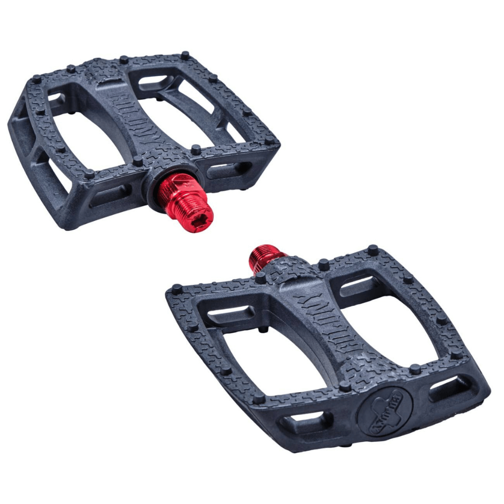 Colony Fantastic 9/16" Pedali BMX nero/rosso