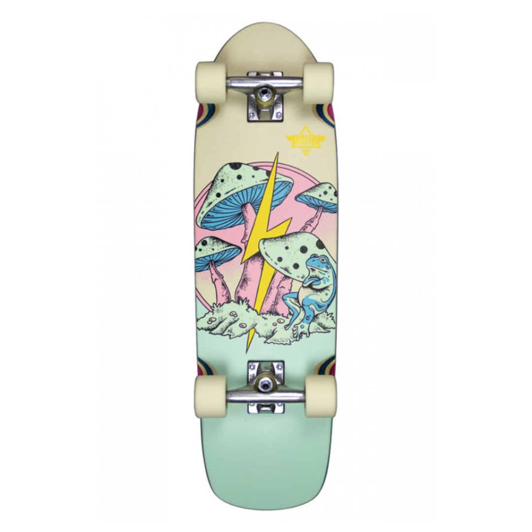 Dusters Fungi Pink Green 29.5 59mm 83A Skateboard Completo