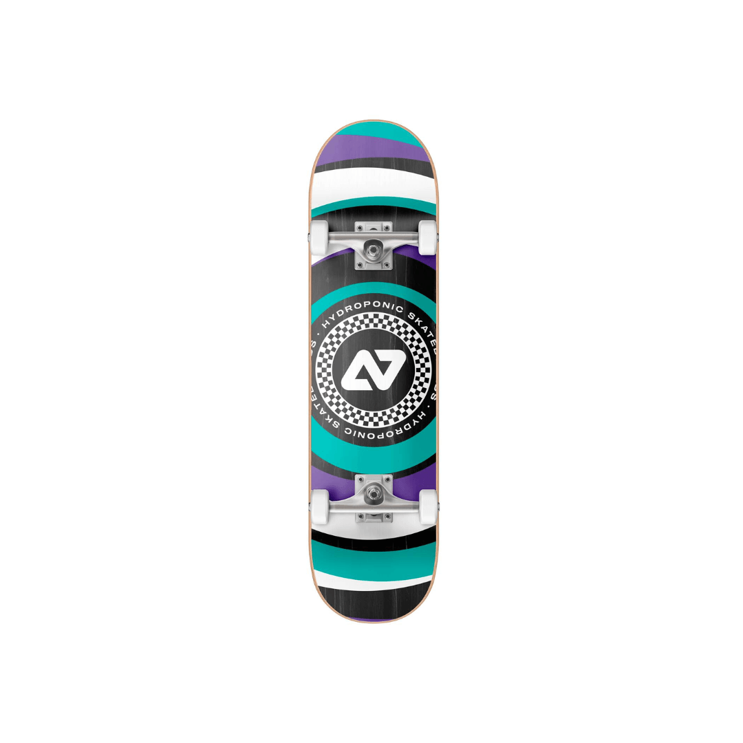 Hydroponic Circular Skateboard Completo  8" - Turquoise