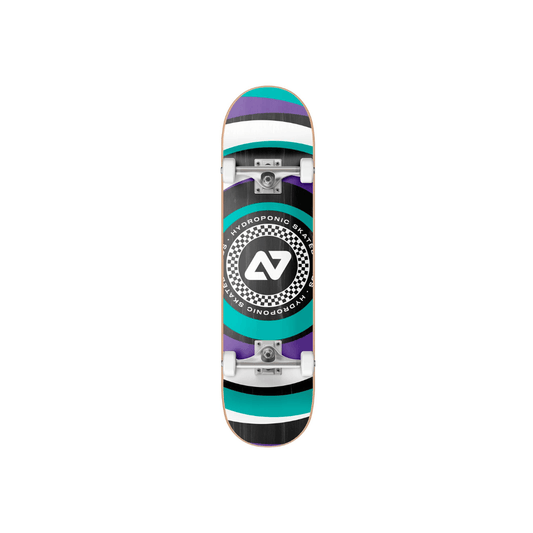 Hydroponic Circular Skateboard Completo  8" - Turquoise
