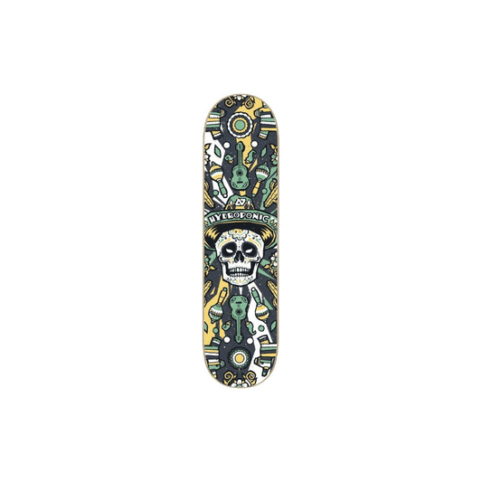 Hydroponic Mexican Skull 2.0 Tavola Skateboard  8.125" - Black