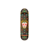 Hydroponic Mexican Skull 2.0 Skateboard-Deck, 20,8 cm, Schwarz, Catrina
