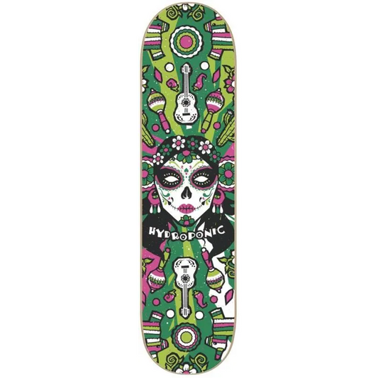 Hydroponic Mexican Skull 2.0 Tavola Skateboard  8"