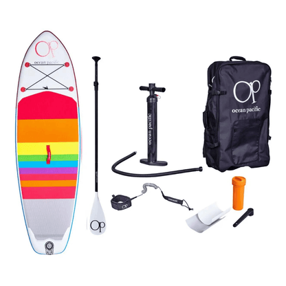 Ocean Pacific Venice All Round 8'6 Paddle Board SUP gonfiabile rosso