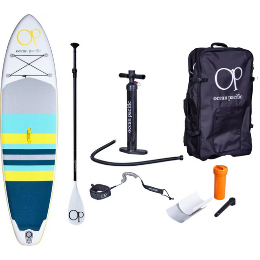 Ocean Pacific Malibu All Round 10'6 SUP Gonfiabile  Bianco/Grigio/Giallo