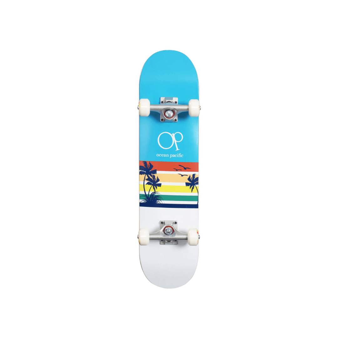 Ocean Pacific Sunset Skateboard Completo  7.25" - Blu