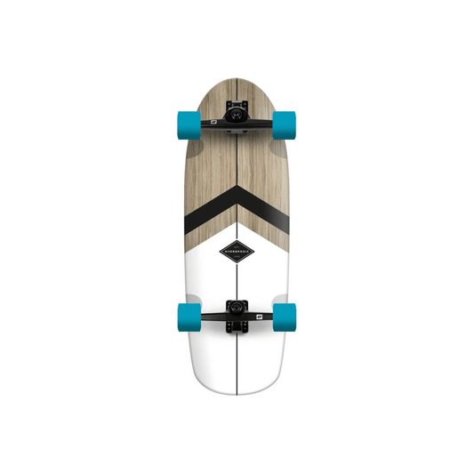 Hydroponic Rounded Complete Surfskate  30" - Classic 3.0 White