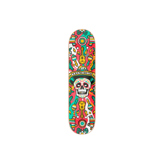 Hydroponic Mexican Skull 2.0 Tavola Skateboard  8.5" - Red
