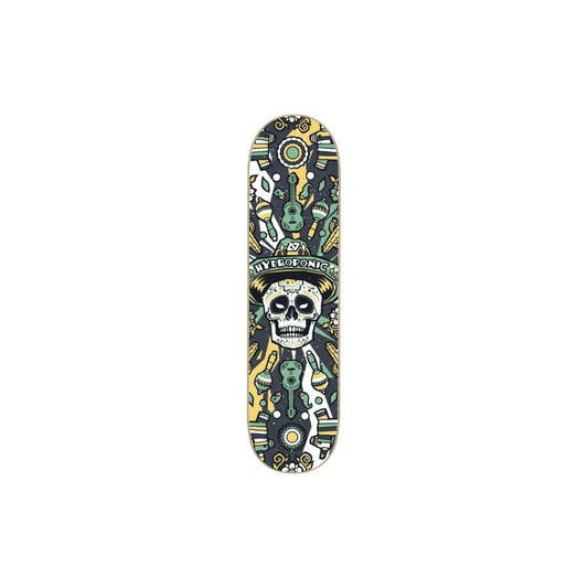Hydroponic Mexican Skull 2.0 Tavola Skateboard  8.125" - Black