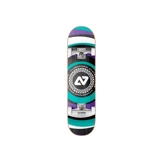 Hydroponic Circular Skateboard Completo  8" - Turquoise