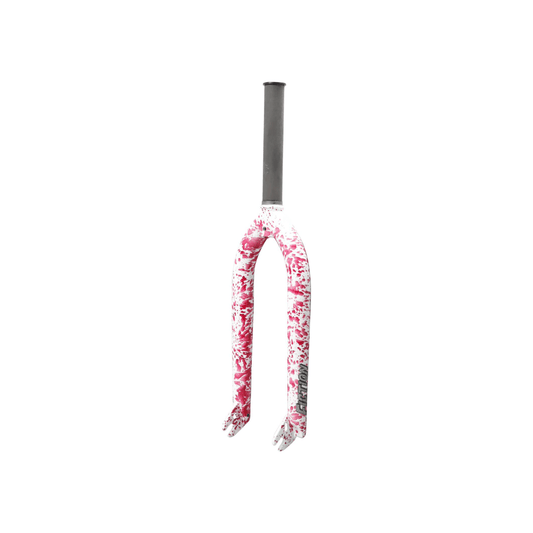 Fiction Shank Forcella BMX  Psycho White Red Splatter