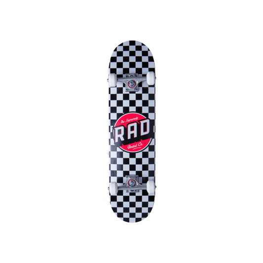 RAD Checkers Skateboard Completo  6.75" - Nero