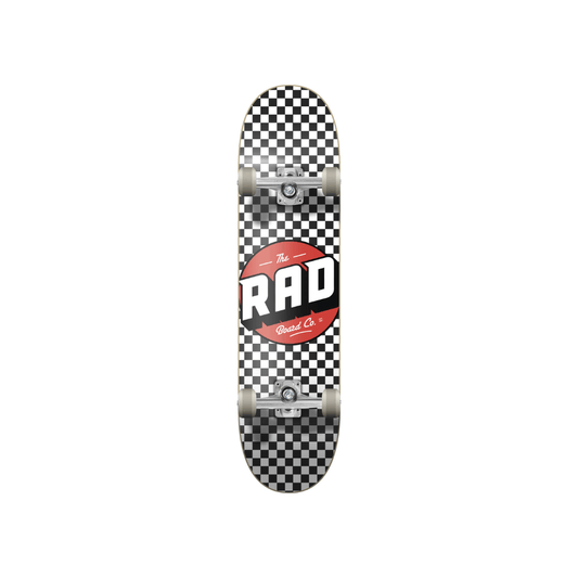 RAD Checkers Progressive Skateboard Completo  8.25" - Nero/Bianco