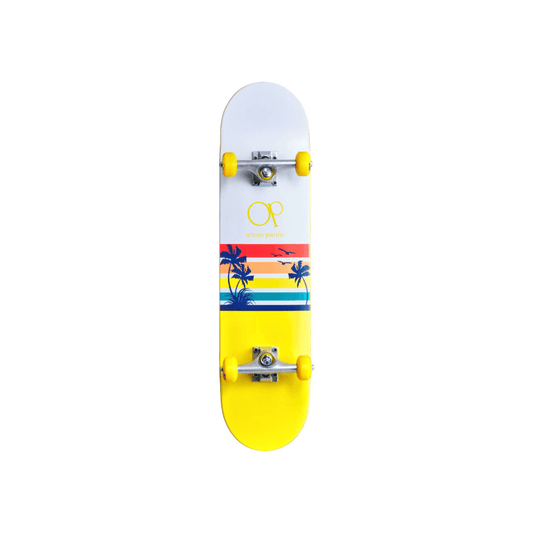 Ocean Pacific Sunset Skateboard Completo  7.75" - Giallo