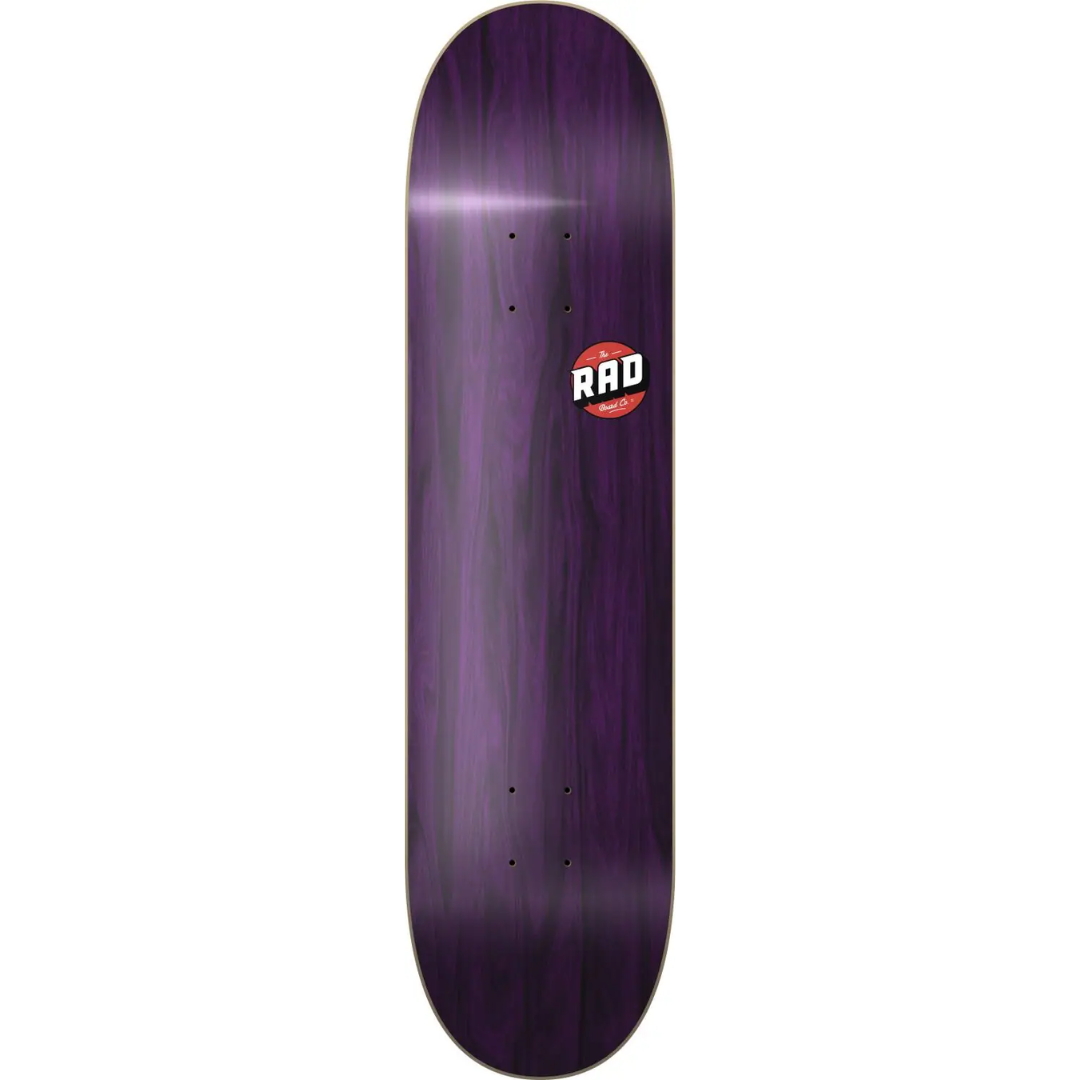 RAD Blank Logo Deck Skate Purple