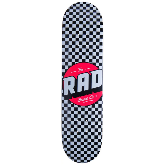RAD Checker Deck Skate Bianco