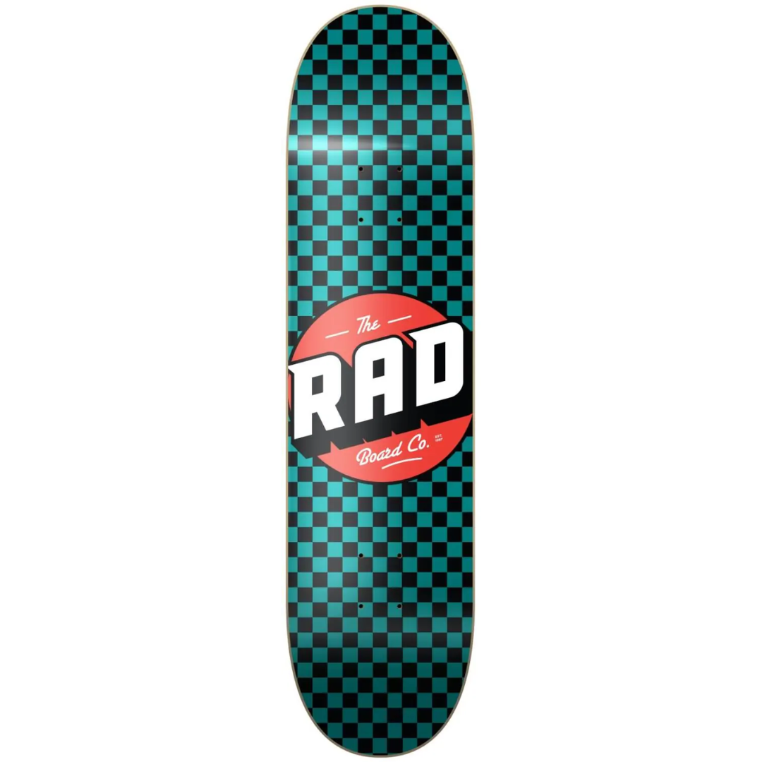 RAD Checker Deck Skate Verde Acqua