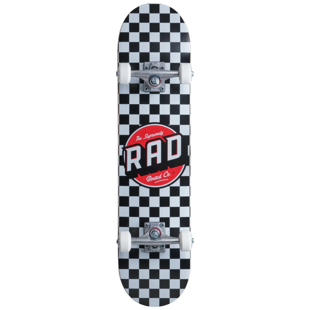 RAD Checkers Skateboard Completo  7.75"