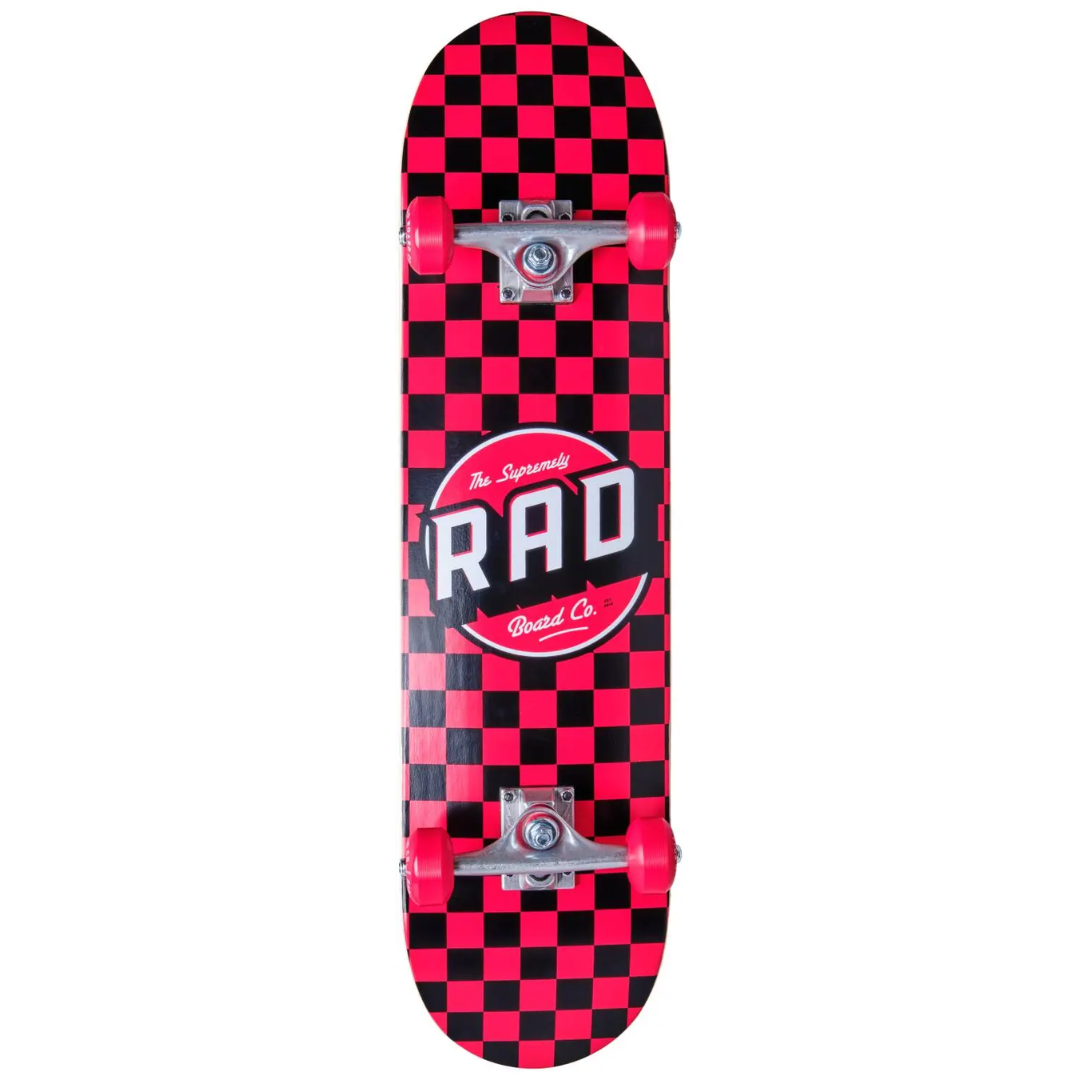 RAD Checkers Skateboard Completo  7.75"