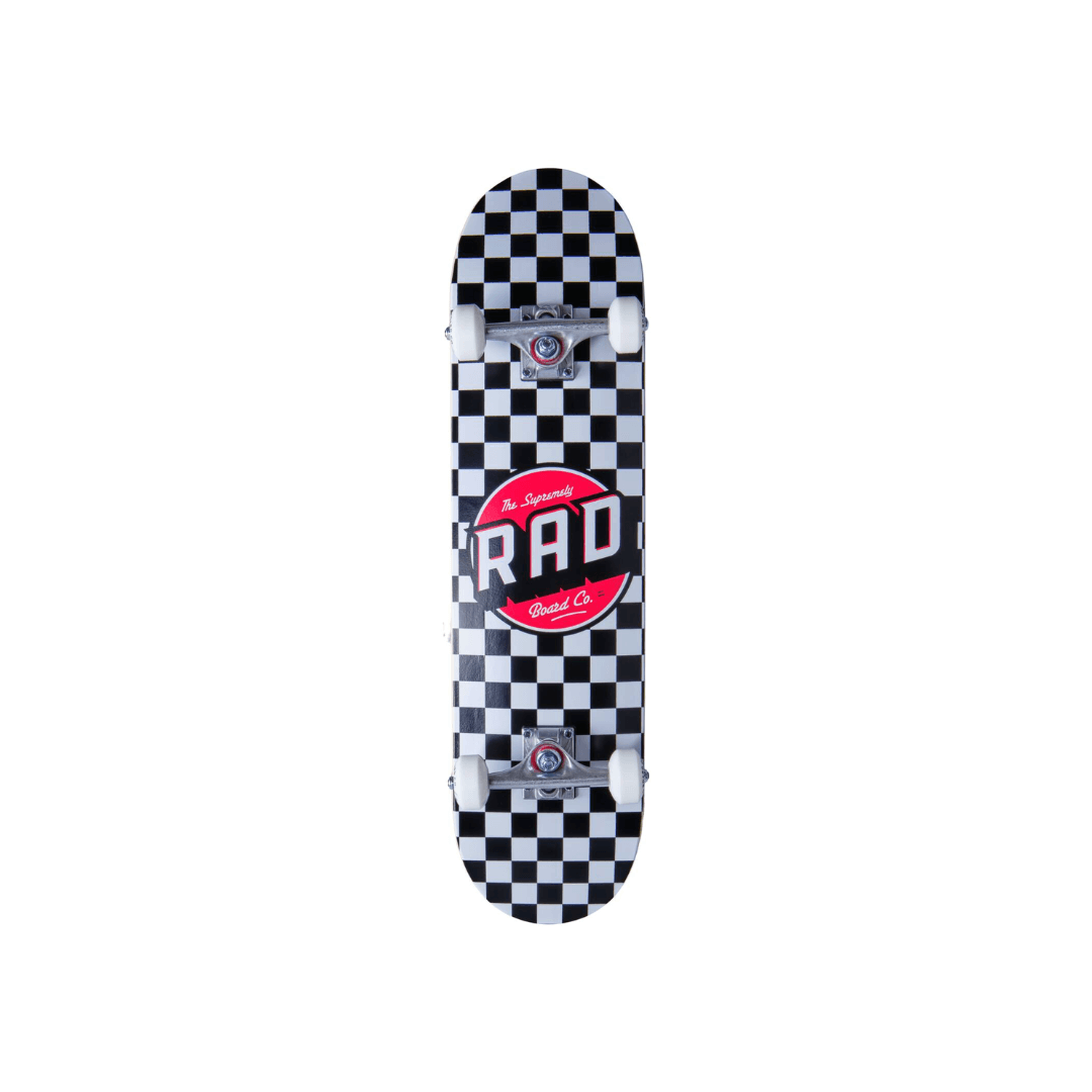 RAD Checkers Skateboard Completo  6.75" - Nero
