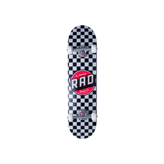RAD Checkers Skateboard Completo  6.75" - Nero