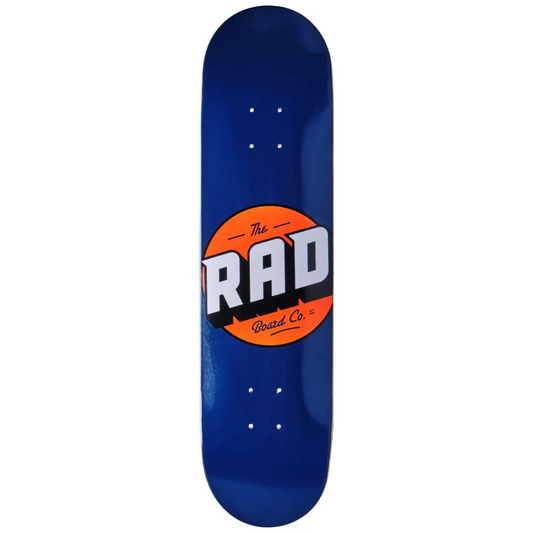 RAD Solid Logo Deck Skate Navy